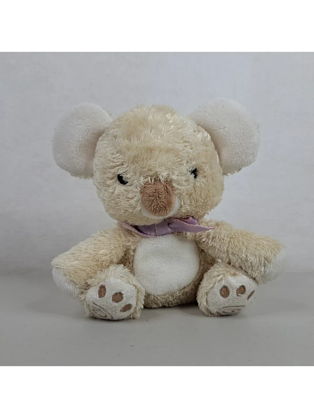 Child Of Mine Carters Baby Beige Koala Stuffed Animal Purple Bow Plush Lovey